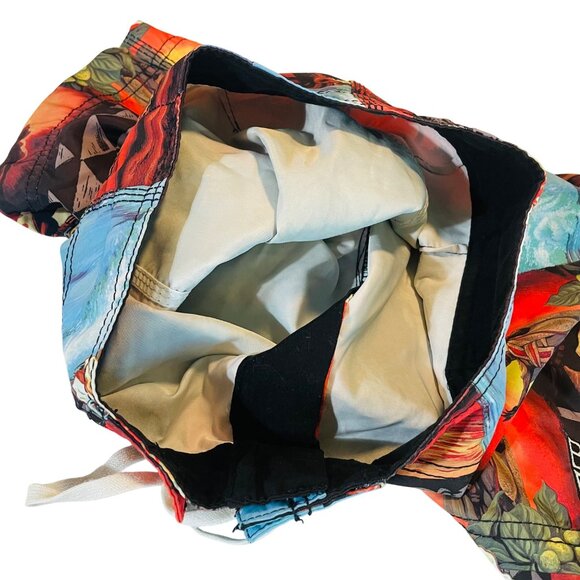 Boys Hawaiian Print Board Shorts Size 26 Polyester Multi-Color Medium Billabong - Picture 6 of 8